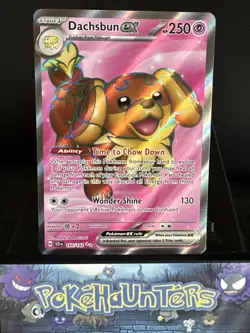 Pokemon Card Dachsbun EX 160/142 Stellar Crown Full Art Holo Ultra Rare NM - Image 1