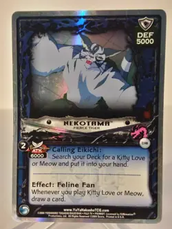 Yu Yu Hakusho TCG CCG Nekotama Fierce Tiger C140 Unlimited Exile Foil Card - Image 1