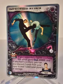 Yu Yu Hakusho TCG CCG Improvised Attack C154 Unlimited Exile Foil Card - Image 1