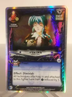 Yu Yu Hakusho TCG CCG Yukina Happy Girl C133 Unlimited Exile Foil Card - Image 1