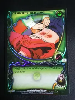 Yu Yu Hakusho TCG CCG Genkai's Healing C52 Single Rainbow Foil Unlimited Card - Image 1