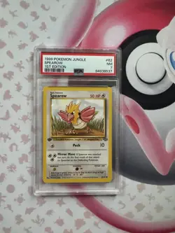 1999 Pokemon Jungle 1st Edition - #62/64 Spearow PSA 7 (Near Mint) graded card - Image 1