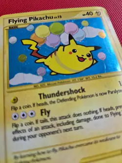 Flying Pikachu Lv.12 113/111 Secret Rare Holo Rising Rivals Pokemon Card HP - Image 2