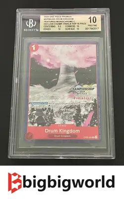 One Piece Card Game Championship 2024 Finalist OP08-020 Drum Kingdom Monochrome - Image 1