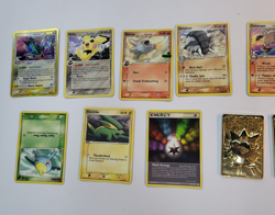 Nintendo 1999 Pokemon 3 24k Gold Plated Bar & 9 cards and Pokemon groudon - Image 3