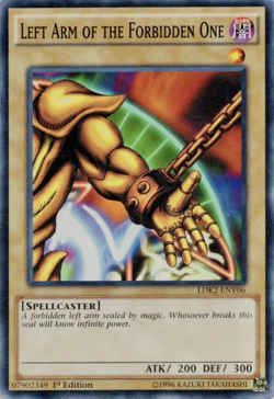 Left Arm of the Forbidden One - Common - 1st Edition YuGiOh TCG Card LDK2-ENY06 - Image 1