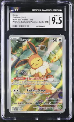 Eevee 173 (Pokemon Center Exclusive) 173 Scarlet & Violet Promo Cards CGC 9.5 - Image 1