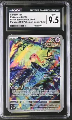 Scream Tail 065 Sv: Scarlet & Violet Promo Cards Holo Pokemon Center CGC 9.5 - Image 1