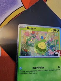 Budew Holo Pokemon Prize Pack Series 7 Promo Pokemon Card NM/LP Stamp - Image 3
