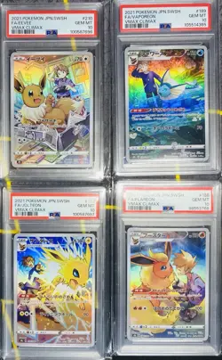 PSA 10 Eevee Vaporeon Jolteon Flareon CHR Set Vmax Climax Pokemon Card Japanese - Image 1