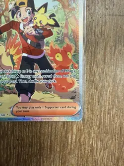 Pokemon TCG Destined Rivals Ethan's Adventure Full Art Trainer Card 236/182 SIR - Image 5