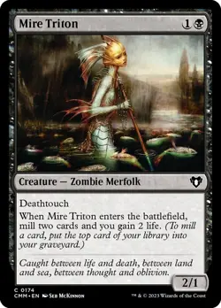 Mire Triton, Commander, MTG, Common Card, 0174 - Image 1