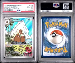 Alolan Dugtrio SAR 208/191 - Surging Sparks - PSA 10 GEM MINT IR Pokemon Card - Image 3