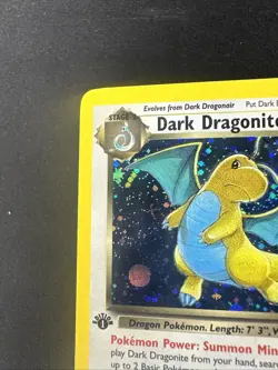1st Edition Dark Dragonite 5/82 Team Rocket Holo Wotc Vintage Pokemon Card LP - Image 2