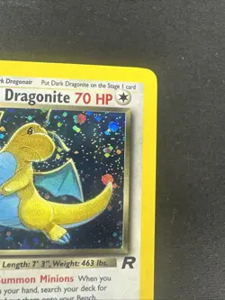 1st Edition Dark Dragonite 5/82 Team Rocket Holo Wotc Vintage Pokemon Card LP - Image 3