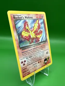 Pokemon TCG Rockets Moltres Holo Rare Card 12/132 Gym Heroes WOTC NM Pack Fresh - Image 2