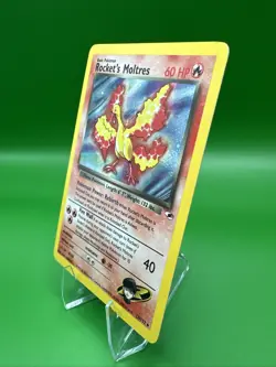 Pokemon TCG Rockets Moltres Holo Rare Card 12/132 Gym Heroes WOTC NM Pack Fresh - Image 3