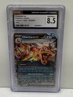 CGC 8.5 Charizard 054/091 Paldean Fates Double Rare Pokemon Card - Image 1