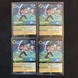 Hiro Hamada Armour Designer 24A/P2 Disney Lorcana NonFoil Promo Playset -4 Cards - Image 1
