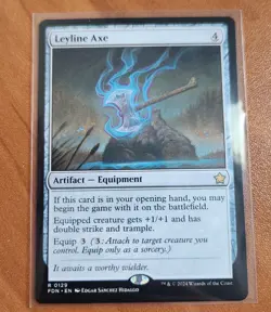 Magic MTG Leyline Axe FDN 0129 Regular Rare - NM condition - Image 1