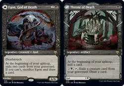 1x Egon, God of Death // Throne of Death - Showcase - Foil NM-Mint, English Kald - Image 1
