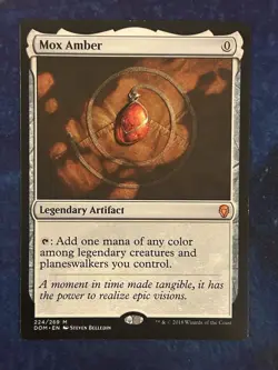 MTG Mox Amber Mythic Rare # 224 - Dominaria - LP - Image 1