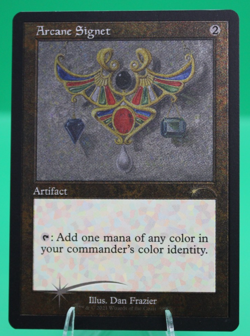 2021 MTG Magic the Gathering Secret Lair Drop Foil Etched #589 Arcane Signet - Image 1