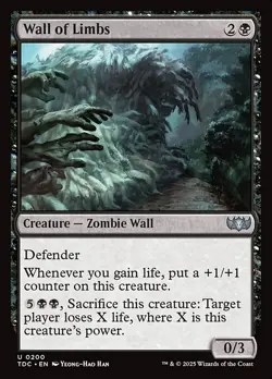 Wall of Limbs Commander: Tarkir: Dragonstorm NM MTG Non-Foil - Image 1