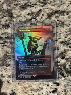 1x MTG Galvanic Blast (Borderless, Foil) - Special Guests (SPG) (DFT) #90 - Image 1