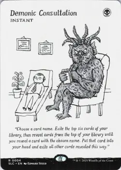 MTG Demonic Consultation (4) | NM | Secret Lair Countdown Kit {SLC} - Image 1