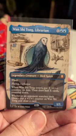 1x Wan Shi Tong Librarian Borderless NM - Magic MTG TLA x1 - Image 1