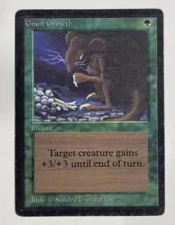 Giant Growth Alpha MP Moderate Play MTG Magic The Gathering - Image 1