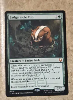 MTG Normal Badgermole Cub M Avatar: The Last Airbender 167 NM - Image 1