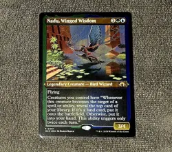 Magic The Gathering Nadu, Winged Wisdom 0491 Etched Foil Rare - Image 1