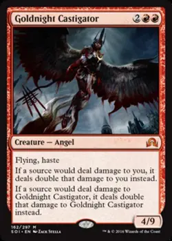 MTG - Goldnight Castigator - Shadows Over Innistrad - NM, English Magic FLAT RAT - Image 1