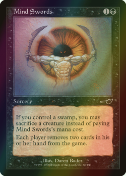 MTG Mind Swords Foil ** Nemesis ** English (MP) - Image 1