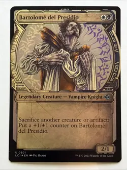 MTG The Lost Caverns of Ixalan Bartolome del Presidio Showcase Foil 0301 NM - Image 1