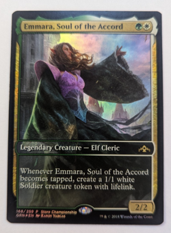 Magic Mtg FOIL Guilds of Ravnica Game Day Promo Emmara, Soul of the Accord NM - Image 1