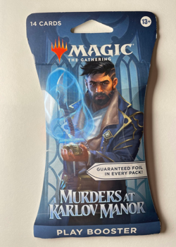 Magic The Gathering MURDERS AT KARLOV MANOR PLAY BOOSTER Pack New Sealed - Image 1