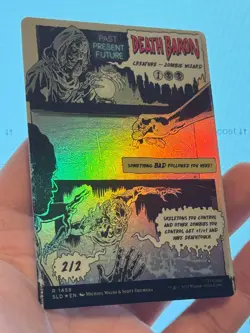 1X FOIL Death Baron BORDERLESS MINT MTG Magic Secret Lair Creepshow EDH Zombies - Image 2