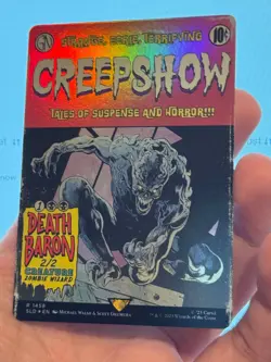 1X FOIL Death Baron BORDERLESS MINT MTG Magic Secret Lair Creepshow EDH Zombies - Image 3