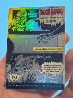 1X FOIL Death Baron BORDERLESS MINT MTG Magic Secret Lair Creepshow EDH Zombies - Image 4