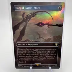 Nazgul Battle-Mace (Borderless) #510 (Foil) (NM) Lord of the Rings LTC Magic MTG - Image 1