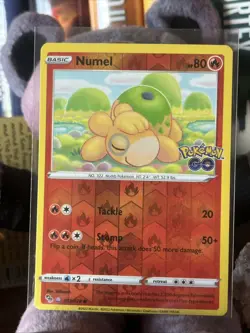Pokemon Go TCG Numel Reverse Holo Peelable Ditto 013/078 Unpeeled - Image 1