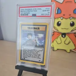 PSA 10 Pokemon 2000 1st Edition Gym Challenge Brock's Protection Trainer #101 - Image 3