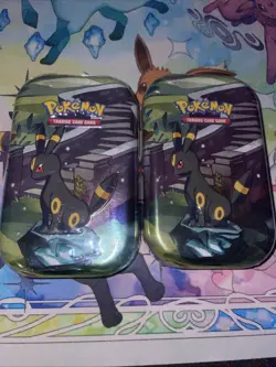 Pokemon TCG - Set Of 2 Prismatic Evolutions Umbreon Mini Tins - Factory Sealed - Image 1