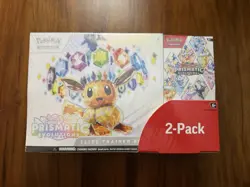 Pokemon TCG Prismatic Evolutions ETB + Booster Bundle Costco Exclusive 2-Pack - Image 1