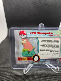 2000 Topps Pokemon TV Animation Edition Series 2 Slowpoke #79 Foil - Image 3