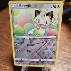 Meowth 125/181 Sun & Moon Reverse Holo LP-NM Pokemon TCG - Image 1