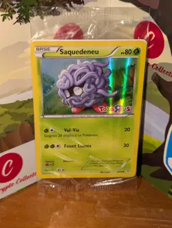 FRENCH Saquedeneu Tangela Pokemon TCG Toys R Us Promo Sealed 8/83 Holo - Image 1